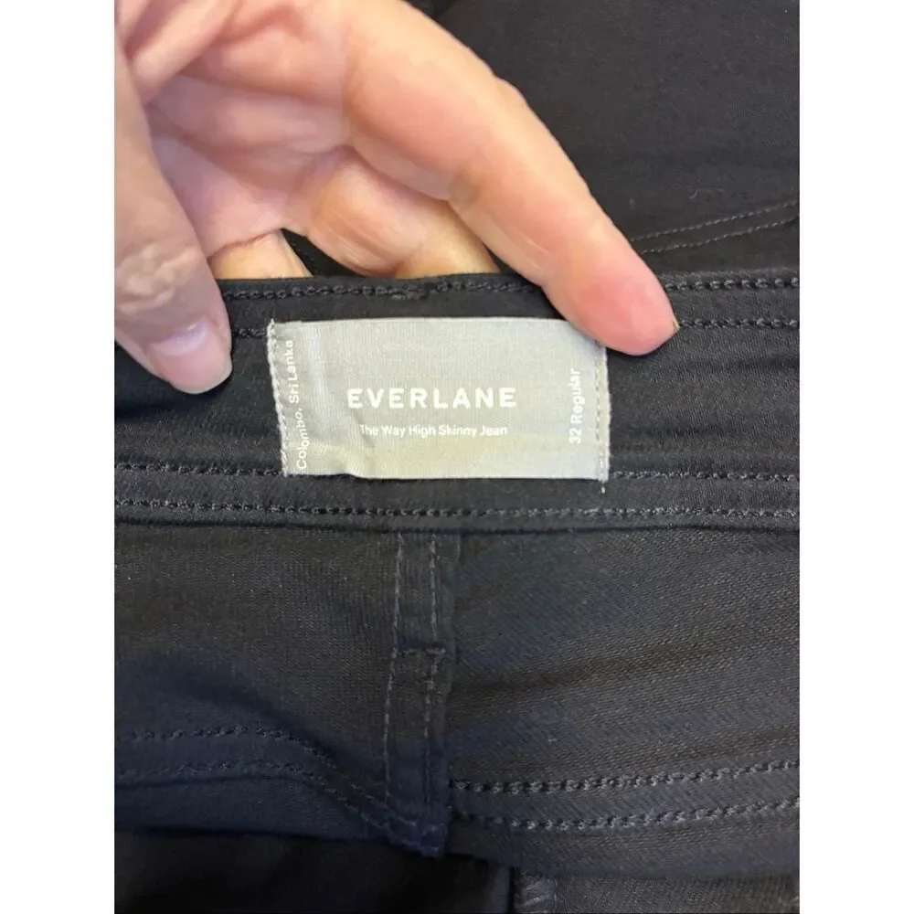 Everlane Straight Jeans in Black Size 32 Regular